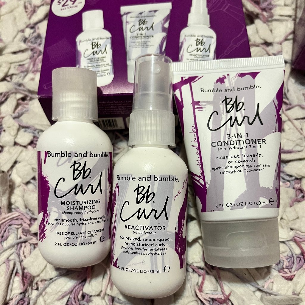 New Bumble And Bumble Bb Curl 3 Pack Kit New